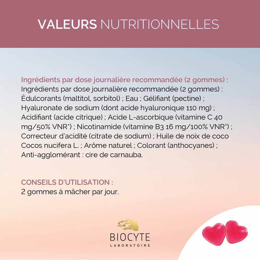 Biocyte antiîmbătrânire acid hialuronic puternic 60 de gumii Biocyte antiîmbătrânire acid hialuronic puternic 60 de gumii