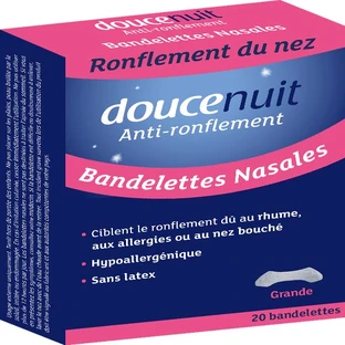 Doucenuit Tiras nasales antirruido x20