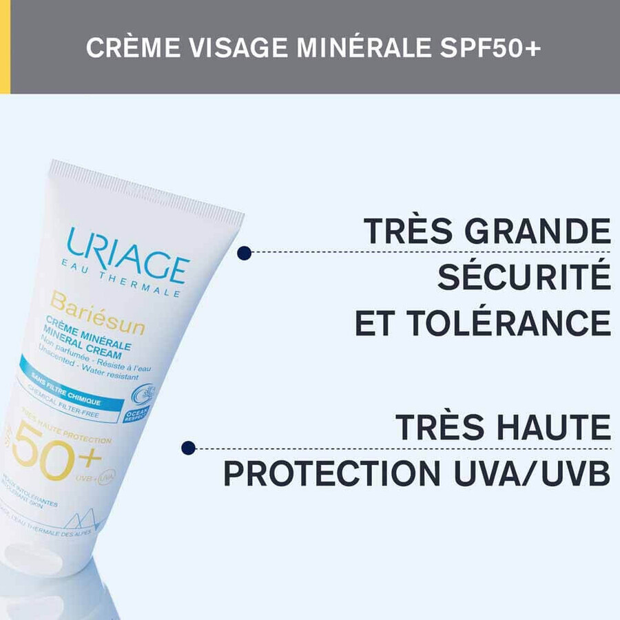 Uriage Bariésun Mineral Creme SPF50+ Parfümfrei