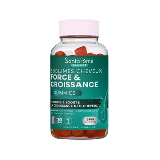 Santarome Sublimes Cheveux Force & Croissance Sans sucres 30 Gummies