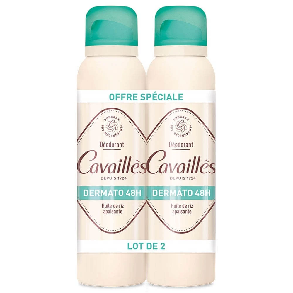 Cavaillès Dermato Deodorant Spray 48H 2x150ml
