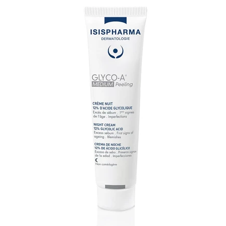 Isispharma Glyco-A 12% ácido glicólico peeling crema de noche MEDIO 30ml