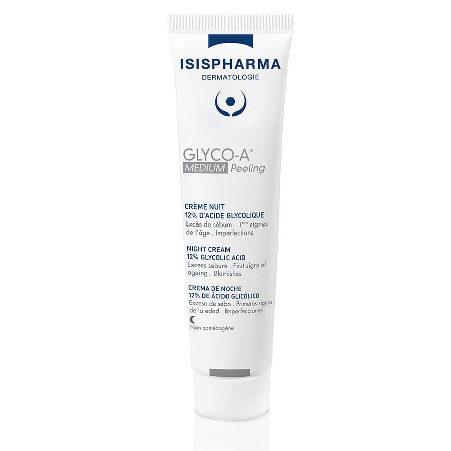 Isispharma Glyco-A 12% ácido glicólico peeling crema de noche MEDIO 30ml