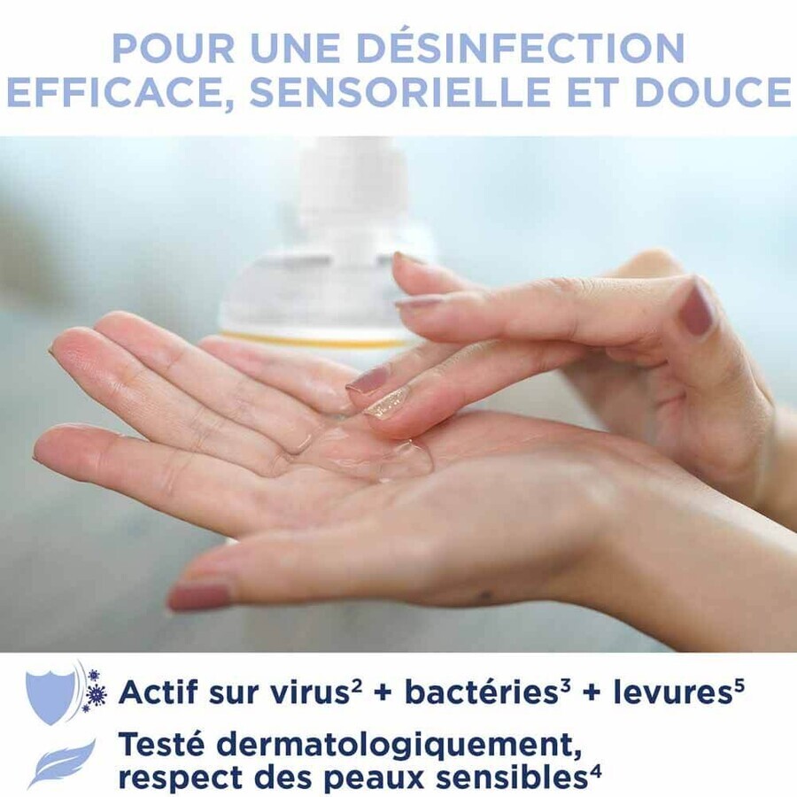 Baccide Gel Mains Désinfectant Hydroalcoolique Fleur de coton Peaux sensibles 300ml