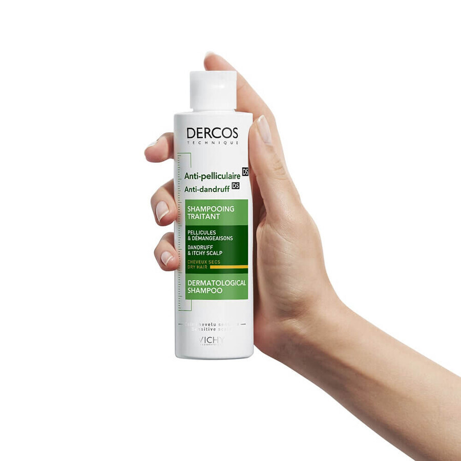 Vichy Dercos Schuppen und Juckreiz Behandlung Shampoo trockenes Haar 200ml