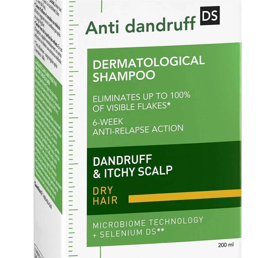 Vichy Dercos Schuppen und Juckreiz Behandlung Shampoo trockenes Haar 200ml