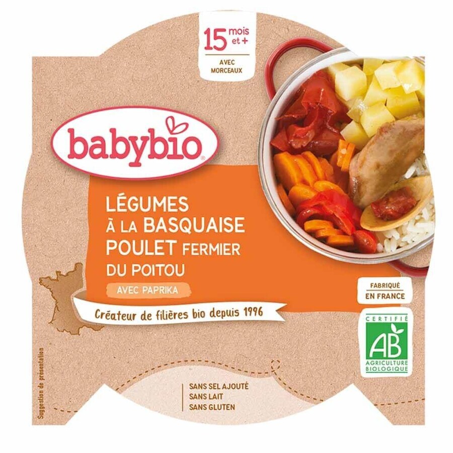 Cumpără Babybio Ziua farfuriei cu mușcături de 15 luni 260g Babybio Ziua farfuriei cu mușcături de 15 luni 260g