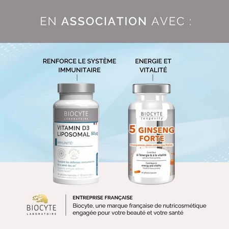 Biocyte Longevidad Hierro liposomal 30 cápsulas