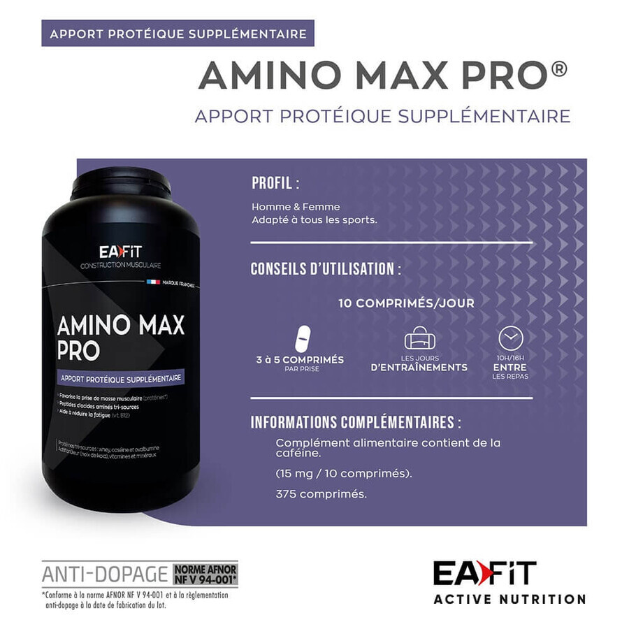 Eafit Amino Max Pro 375 Comprimes