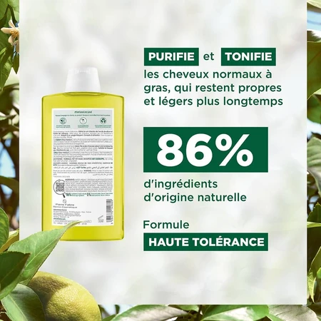 Klorane Cedrat Shampooing Cheveux mixtes à gras 400ml