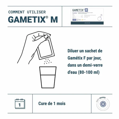 Densmore Ginecología Gametix M + fertilidad y reproducción oomo 30 sobres