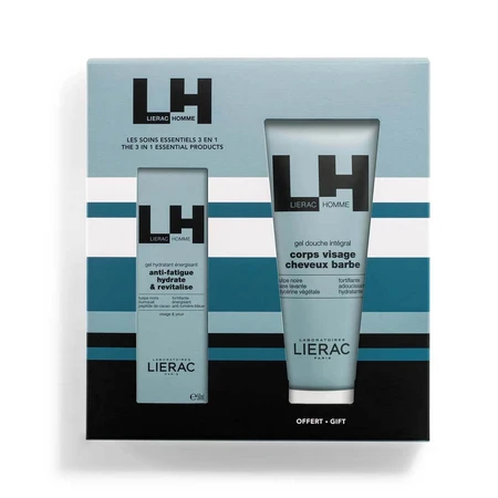 Lierac Homme Coffret Fête des Pères Gel Hydratant Energisant + Gel Douche Offert 250ml
