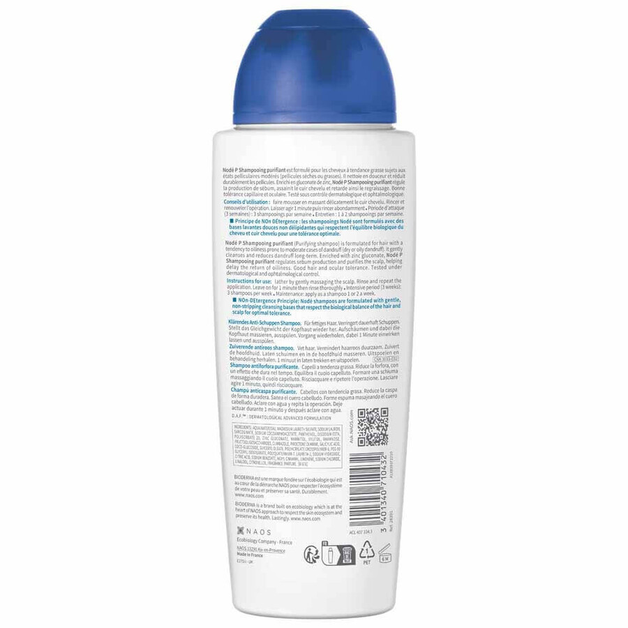 Bioderma Node P Shampoo Antiforfora Purificante Capelli grassi 400ml Bioderma Node P Shampoo Antiforfora Purificante Capelli grassi 400ml