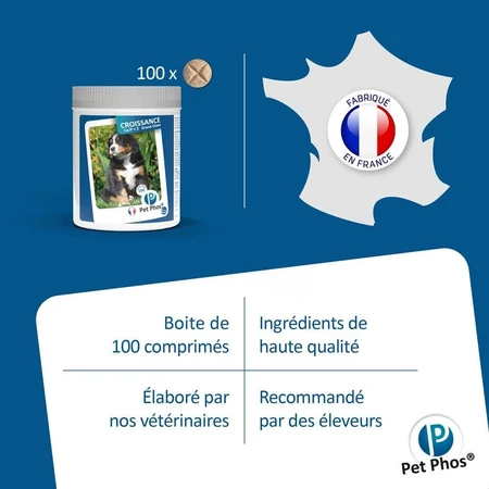 Ceva Pet Phos Crecimiento Ca/P=2 Perros Grandes 100 comprimidos