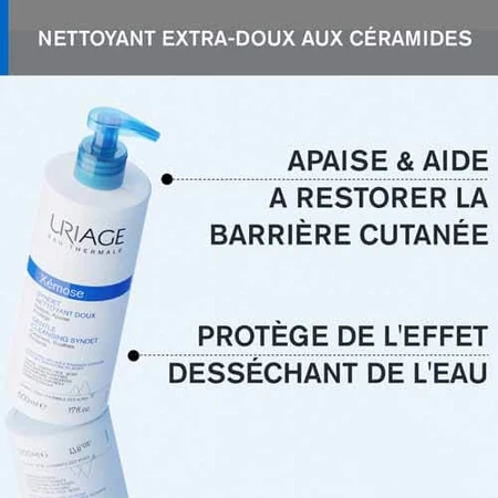 Uriage Xemose Gentle Cleanser For Very Dry Skin with Atopic Tendency 500ml