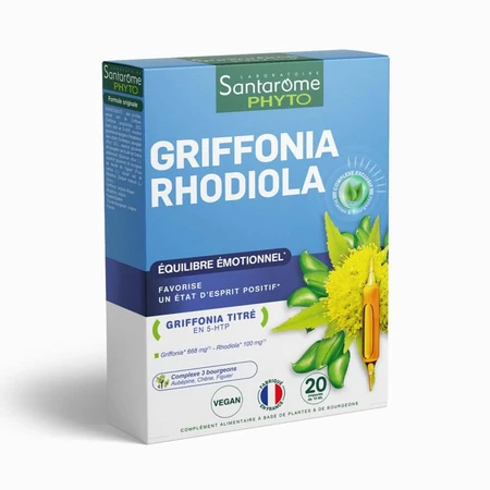 Santarome Griffonia Rhodiola Equilibrio Emocional 20 Viales