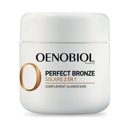 Oenobiol Perfect Bronze I Solari 2 en 1 Autobronceador y protección solar 30 cápsulas vegetales