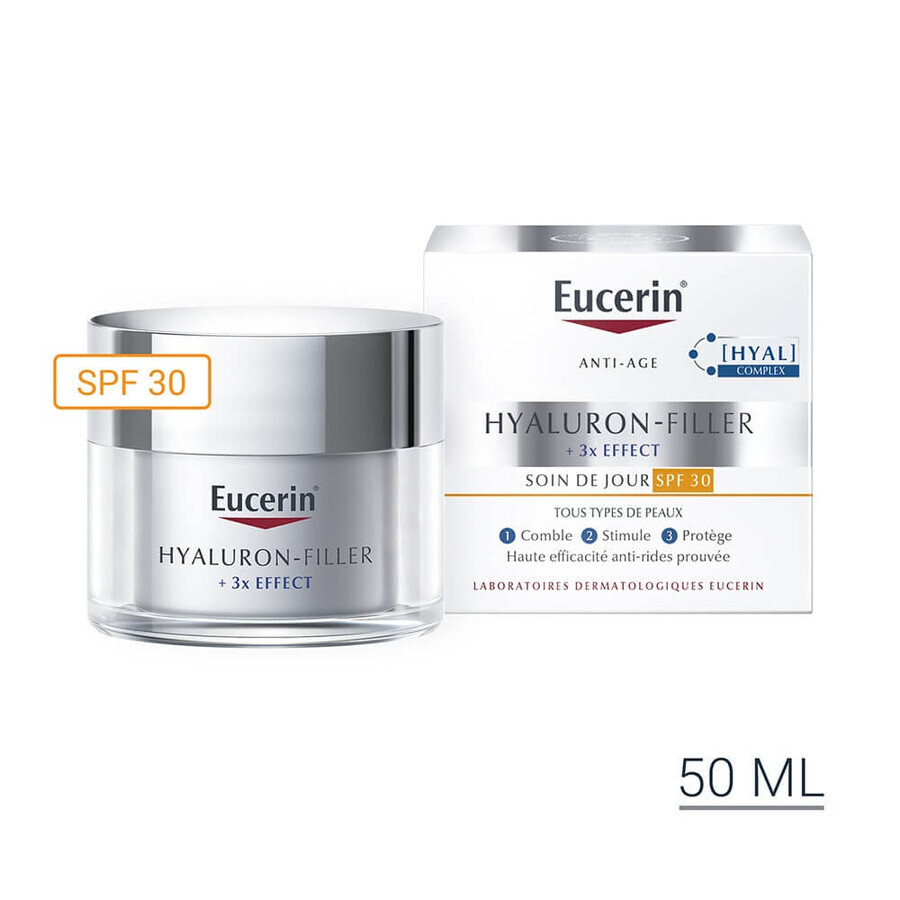 Eucerin Hyaluron-Filler + 3x Effect Crema de Día Antiedad FPS30 50ml