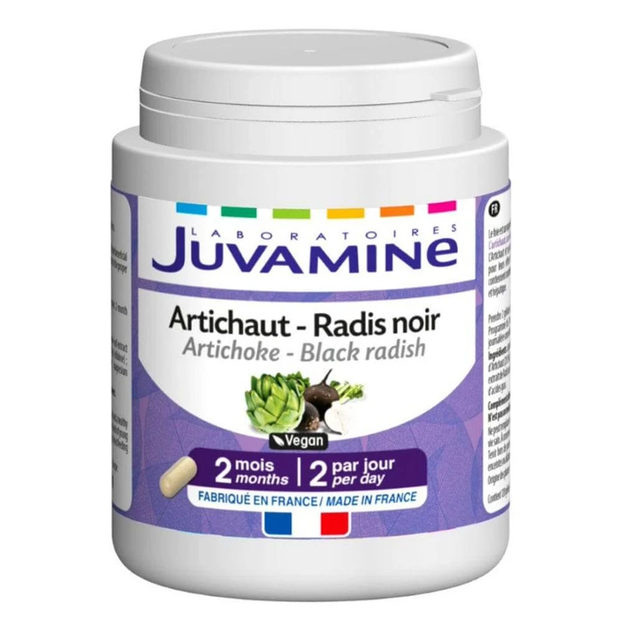 Juvamine Alcachofa Rábano Negro 120 cápsulas vegetales
