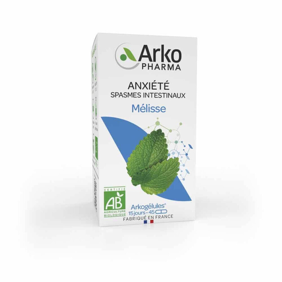 Arkopharma Arkocapsule Anxiety Intestinal Spasms Bio Melissa 45 capsules