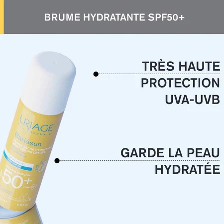 Uriage Bariésun Spf50+ Droge Spray Gevoelige Huid 200 ml