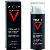Vichy Masculino Tratamiento Hidratante Rostro y Ojos Hydra Mag C+ Piel Sensible 50ml