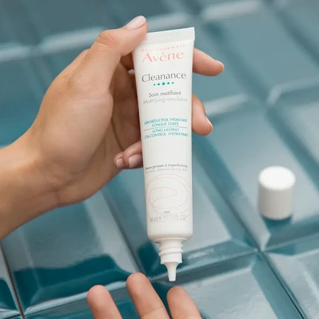 Avène Cleanance Cuidado matificante antiseborreico, Hidratación duradera Pieles grasas con imperfecciones 40ml