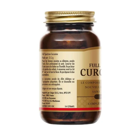 Solgar Full Spectrum Curcumine 30 Cápsulas Antioxidantes 30 cápsulas