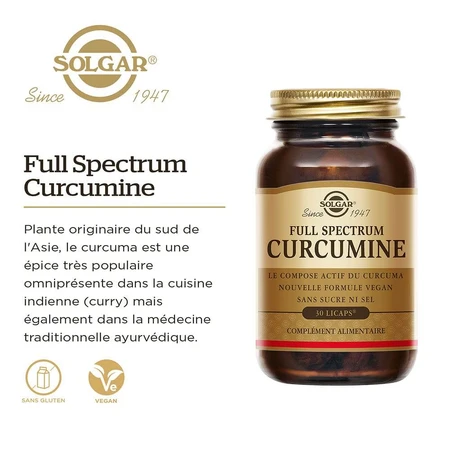 Solgar Full Spectrum Curcumine 30 Cápsulas Antioxidantes 30 cápsulas
