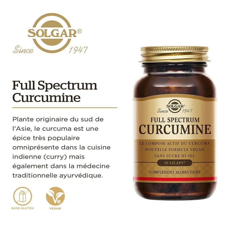 Solgar Volledig Spectrum Curcumine 30 Capsules Antioxydanten 30 capsules