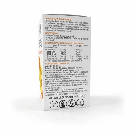 Arkopharma Arkocapsule Cod liver oil 60 capsules
