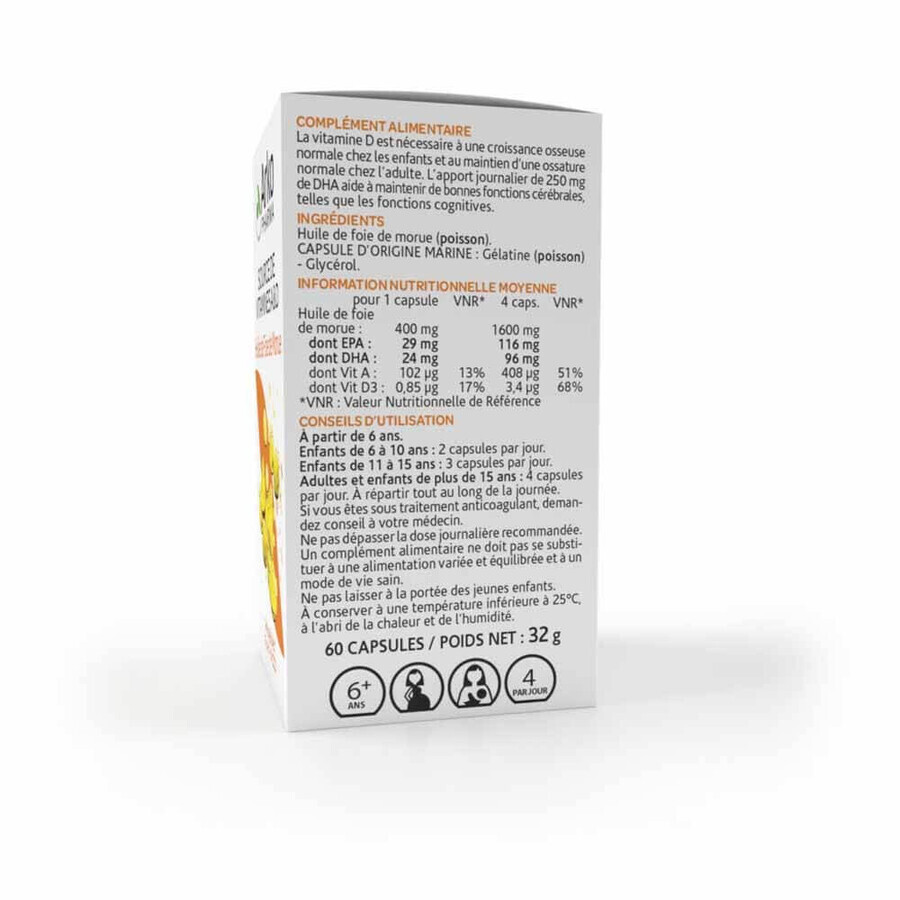 Arkopharma Arkocapsule Aceite de Hígado de Bacalao 60 cápsulas