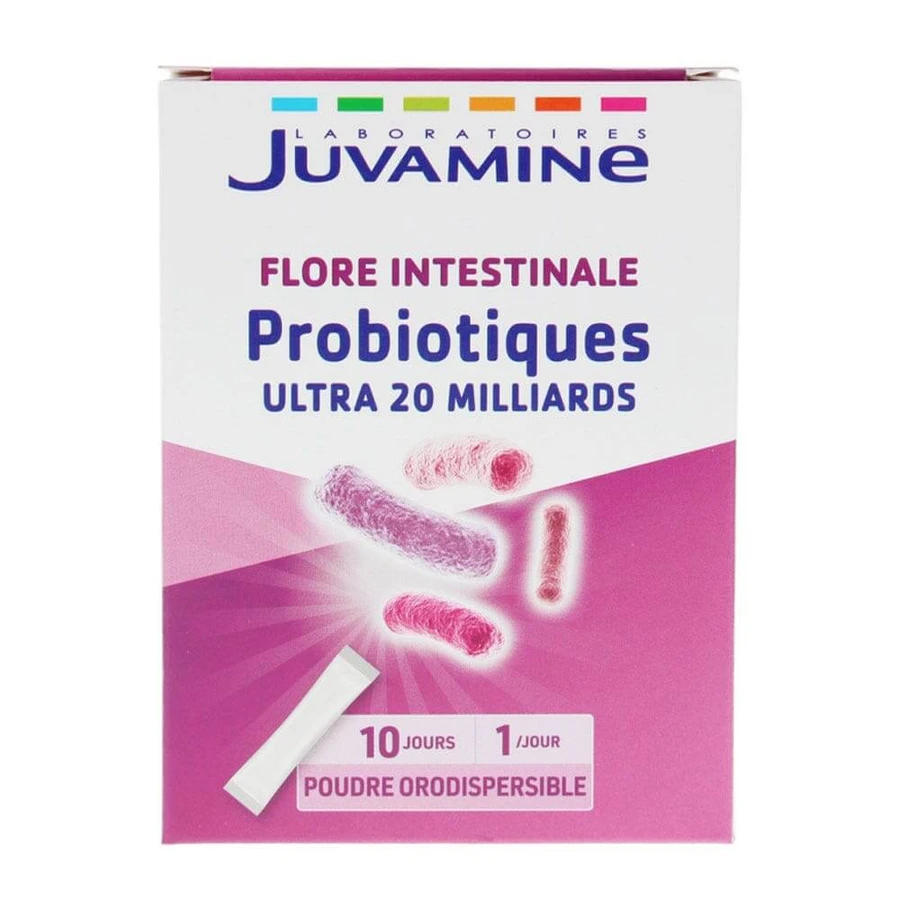 Juvamine Probiotica Ultra 20 miljard Darmflora 10 Oro-dispergeerbare Sticks