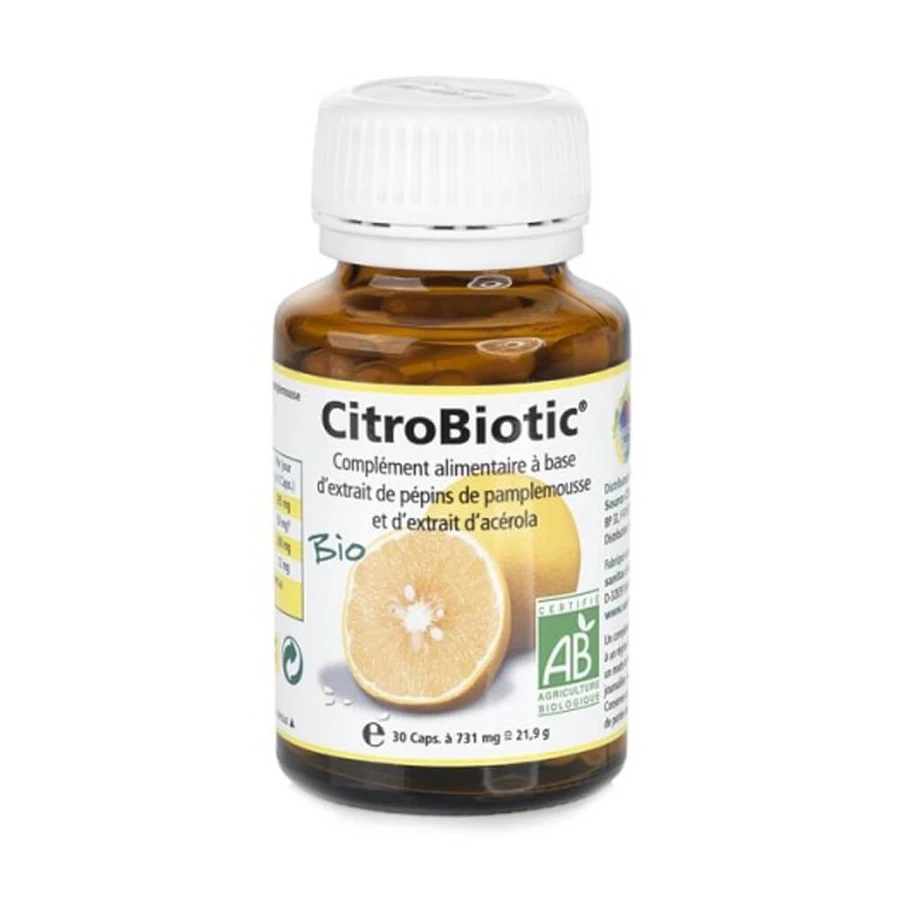 Citrobiotic Grapefruitkernextrakt + Bio-Acerola 30 Kapseln