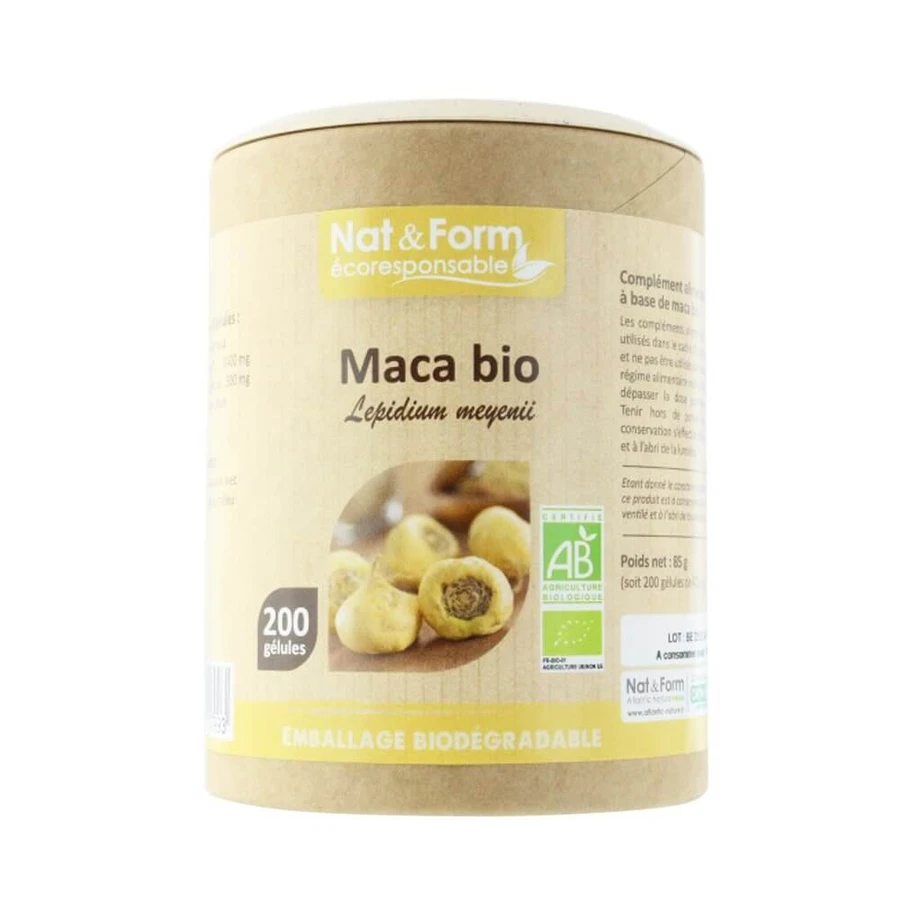 Nat&Form MACA BIO FROM PERU 200 Capsules