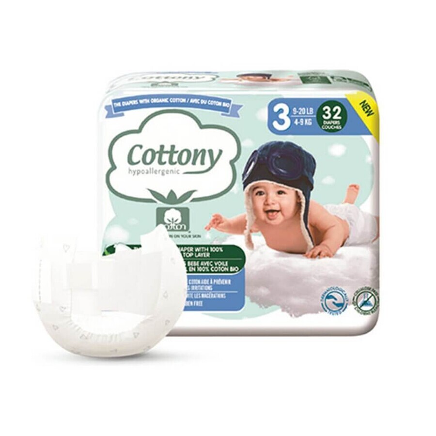 Boutique Cottony Couches Bebe T3 ( 4-9 Kg) x32 Cottony Couches Bebe T3 ( 4-9 Kg) x32