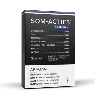 Aragan SynActifs SomActifs Schlaf 30 Kapseln