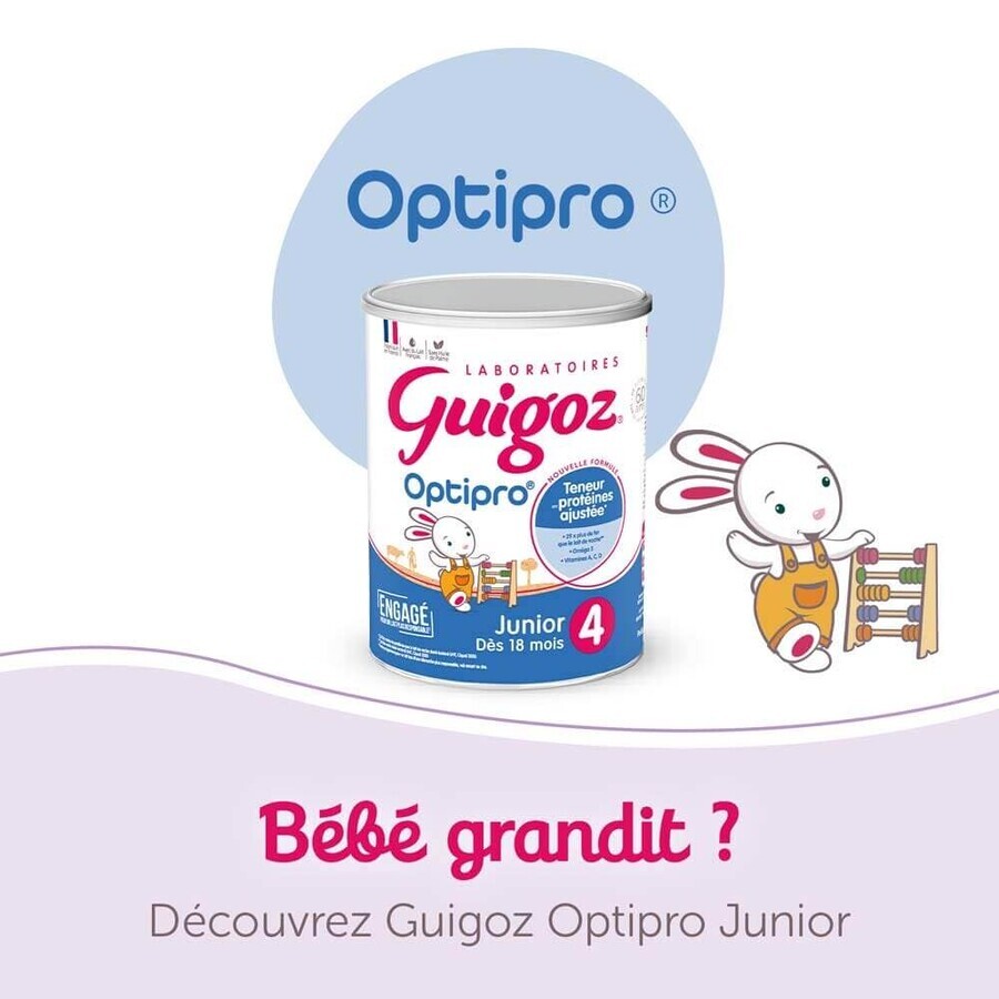 Guigoz Optipro Relais Groeimelkpoeder Evolia A2 Vanaf 1 jaar 800g Guigoz Optipro Relais Groeimelkpoeder Evolia A2 Vanaf 1 jaar 800g