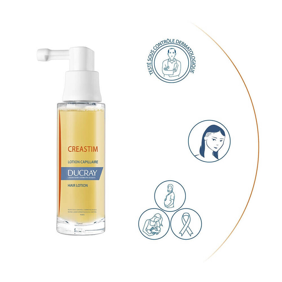 Ducray Creastim Lotion for Female Occasional Hair Loss Postpartum, Fatigue, Stress 60ml