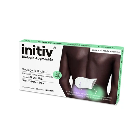 Initiv Back patch for adults 1 box of 3 patches