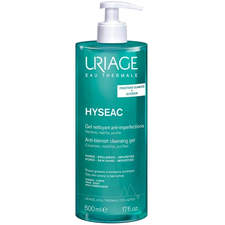 Uriage Hyseac Reinigende Gel Gemengde of vette huid Peaux Mixtes A Gras 500ml