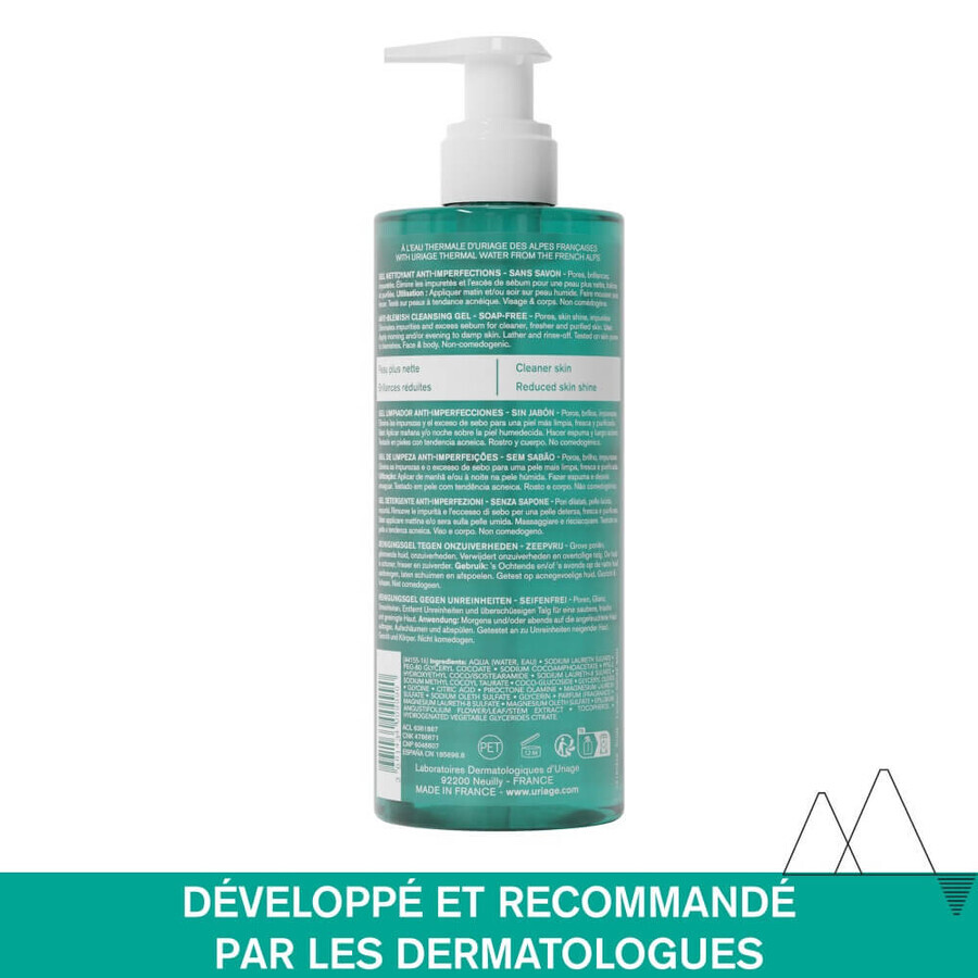 Uriage Hyseac Gel Limpiador Purificante Pieles mixtas o grasas Peaux Mixtes A Grasses 500ml Uriage Hyseac Gel Limpiador Purificante Pieles mixtas o grasas Peaux Mixtes A Grasses 500ml