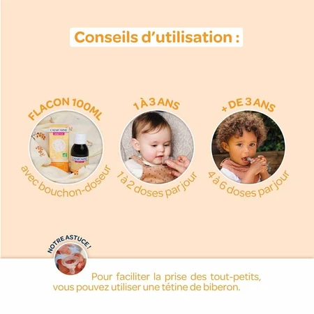 Calmosine Newborn Tux soothes throat in case of cough 100ml