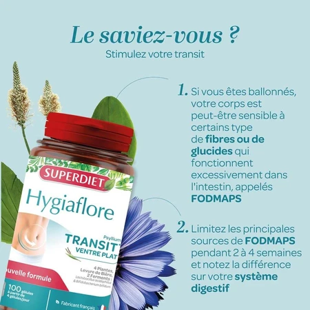 Superdiet Hygiaflore Tránsito 100 comprimidos