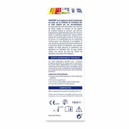 Wartner Cryotherapie Wratten op handen en voeten Cryopharma 14ml