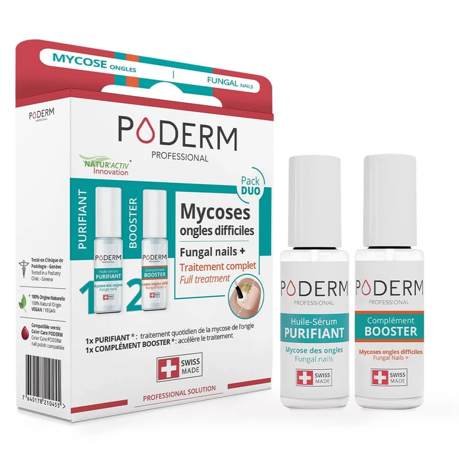Poderm Duo Pack für Pilzinfektionen und schwierige Nägel 2x8 ml
