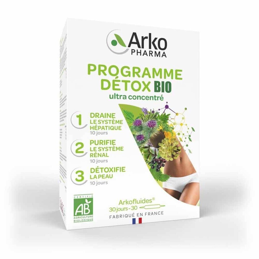 Arkopharma Arkofluids Bio detox programma 3x10 ampullen