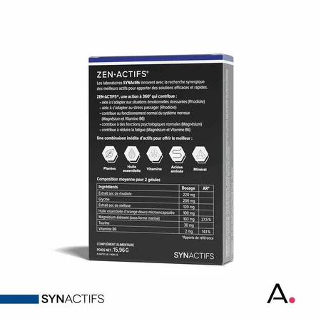 Aragan Synactifs Zenactifs Estrés 30 Cápsulas