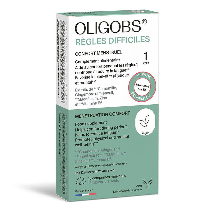 Buy Ccd Oligobs Menstrual Comfort Difficult Periods 1 Cycle 15 Tablets Ccd Oligobs Menstrual Comfort Difficult Periods 1 Cycle 15 Tablets