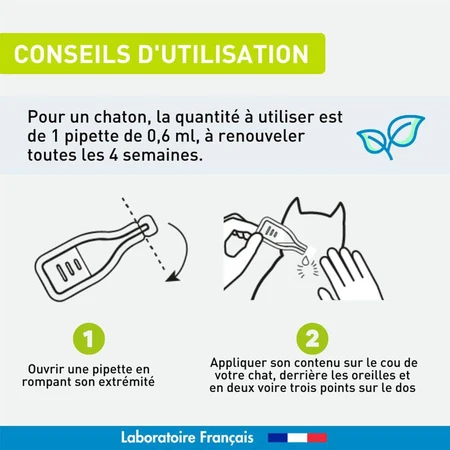 Vetoform Chaton Pipettes Antiparasitaire 3x0,6ml